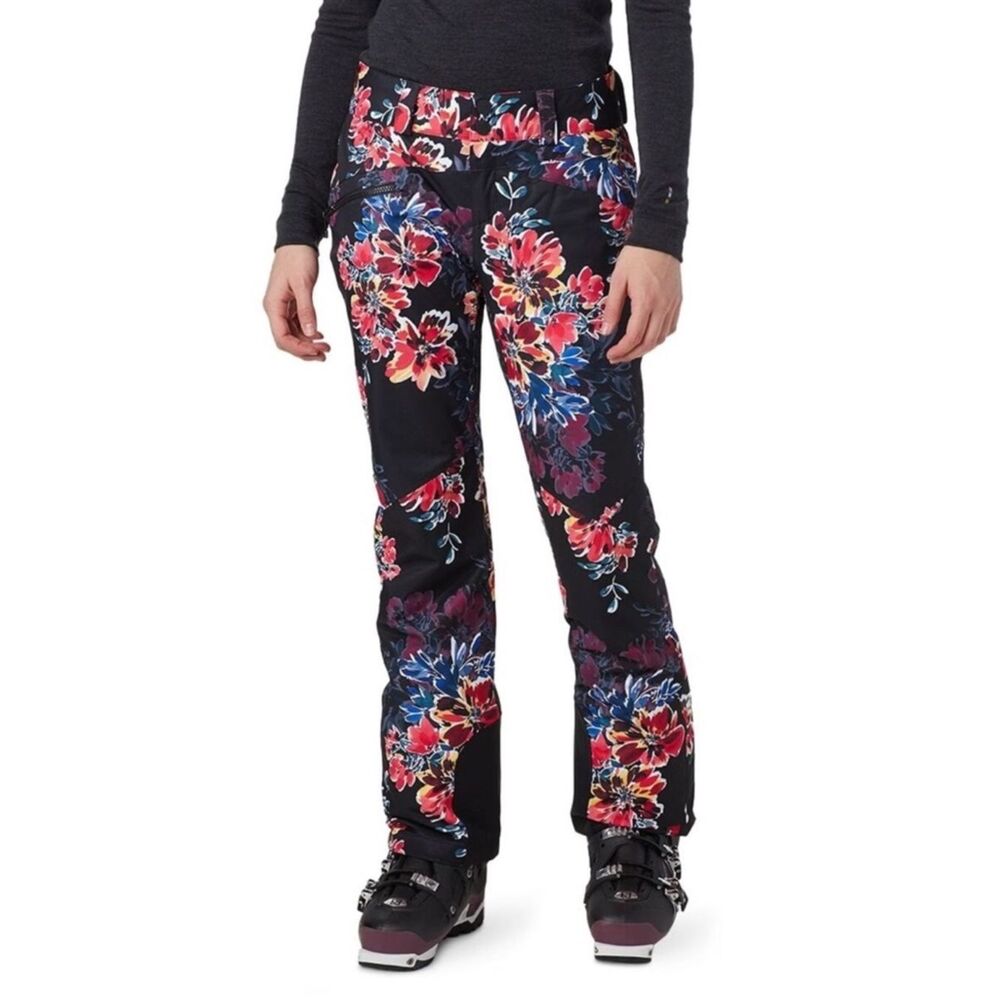 Obermeyer Women's Malta Ski Pants Floral Black insulated snowboard snow winter